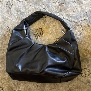 INC Black KJ Faux Leather Handbag